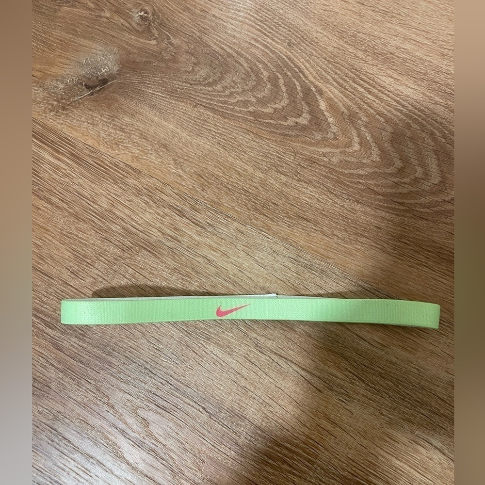 Nike green and pink thin headband​​​​​​​​​